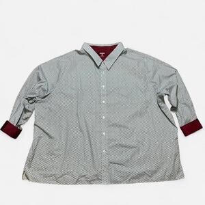 King Size Long Sleeve Button Up Shirt Size 6XL Big